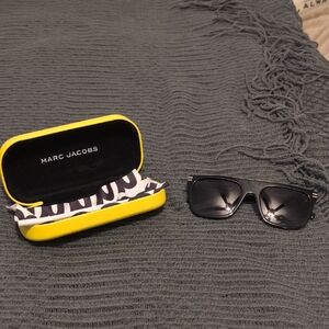Marc Jacobs Black Sunglasses with Yellow Case
